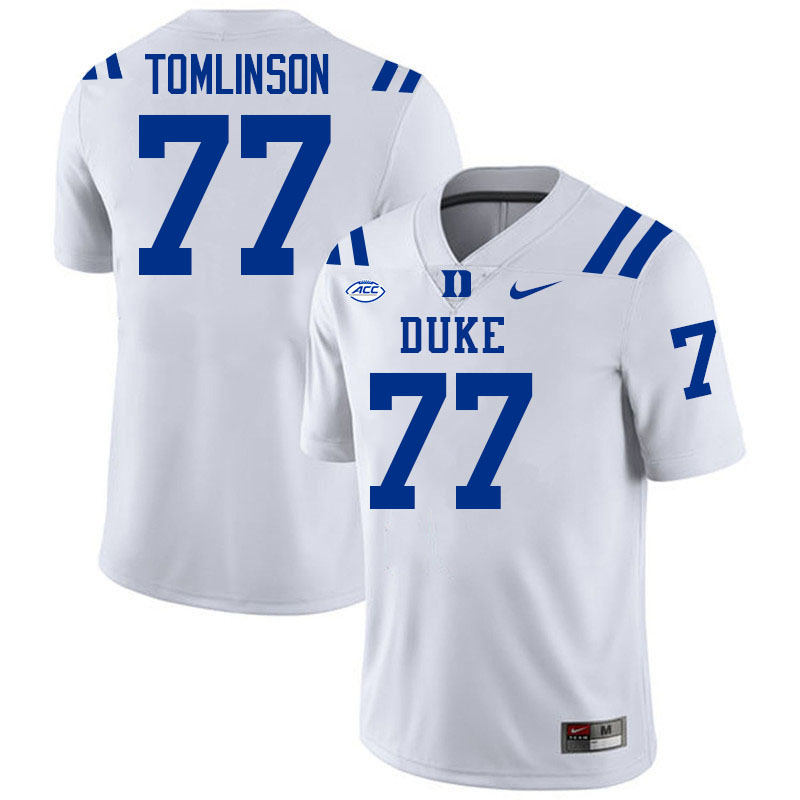 Laken Tomlinson Duke Jersey,Duke Blue Devils #77 Laken Tomlinson Jersey Youth College-White